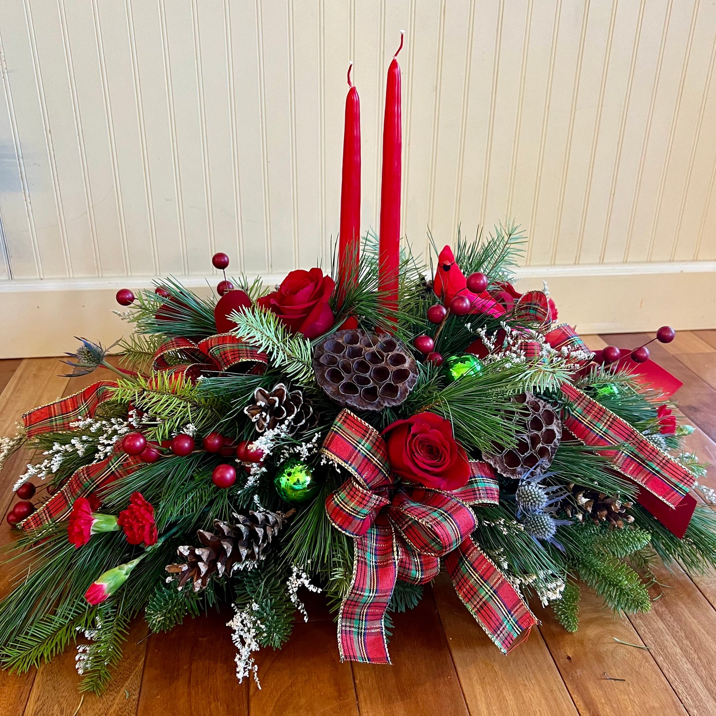 Christmas Cardinal Centerpiece (Pick-Up or Local Delivery Only)