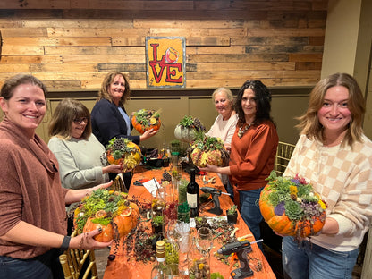 10/6 Succulent Pumpkin Workshop at From the Boot Lafayette Hill at 6:30 pm - BYOB (Dinner included)