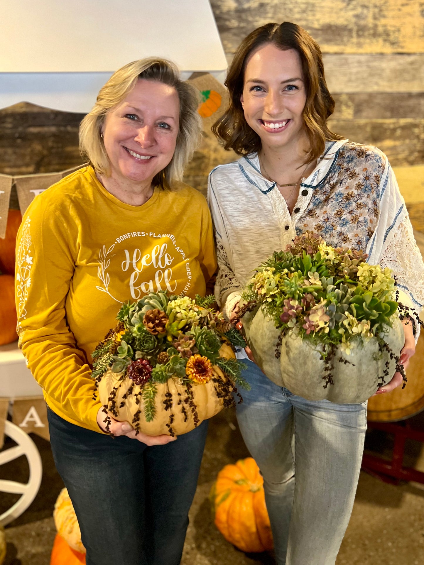 10/6 Succulent Pumpkin Workshop at From the Boot Lafayette Hill at 6:30 pm - BYOB (Dinner included)