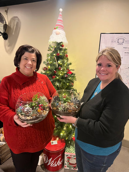 11/27 Succulent Snowglobe Workshop at Grace Winery, Glen Mills PA at 6 pm