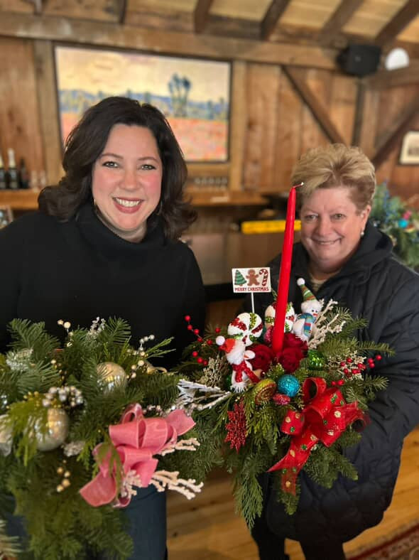 12/18 Christmas Centerpiece Workshop at Grace Winery in Glen Mills, PA at 6 pm
