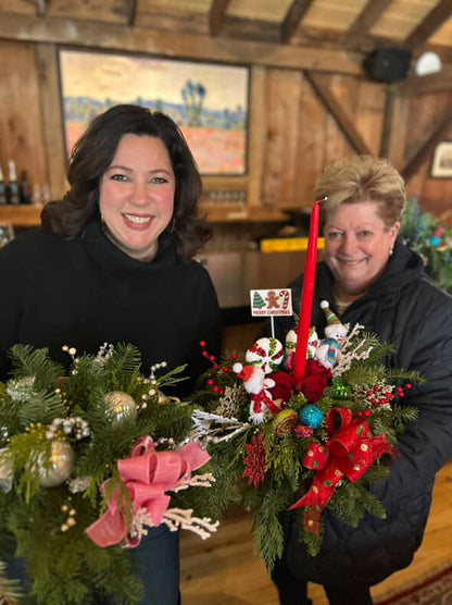12/18 Christmas Centerpiece Workshop at Grace Winery in Glen Mills, PA at 6 pm