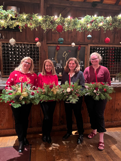 12/18 Christmas Centerpiece Workshop at Grace Winery in Glen Mills, PA at 6 pm