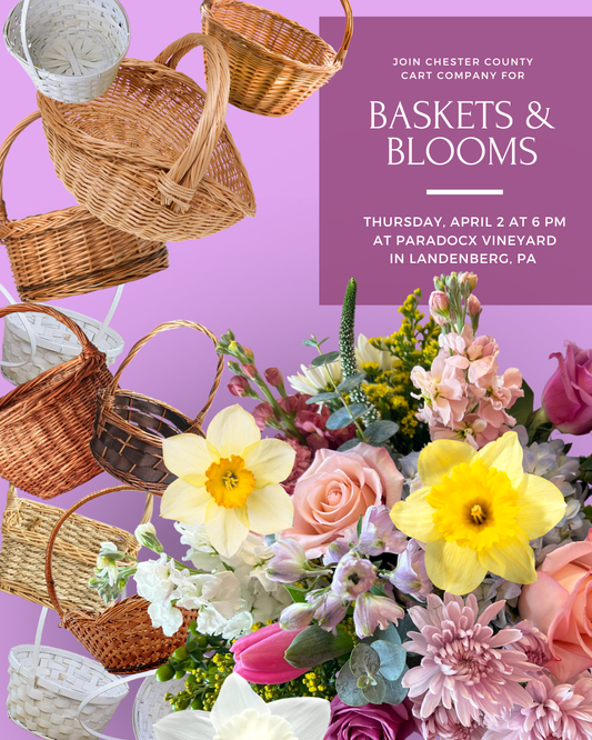 4/2 Baskets & Blooms - Easter Centerpiece Workshop at Paradocx Vineyard in Landenberg, PA at 6 pm