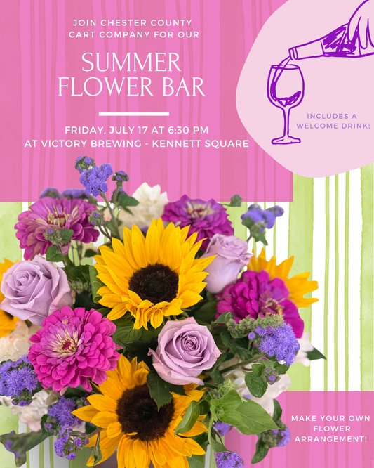 7/17 Summer Floral Workshop at Victory Brewing - Kennett Square, PA at 6:30 pm