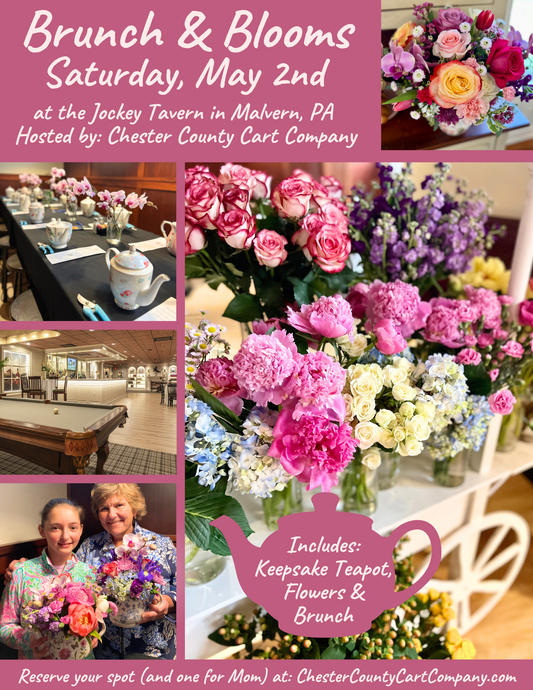 5/2 Brunch & Blooms - Floral Teapot Workshop at The Jockey Tavern in Malvern, PA at 11:30 am