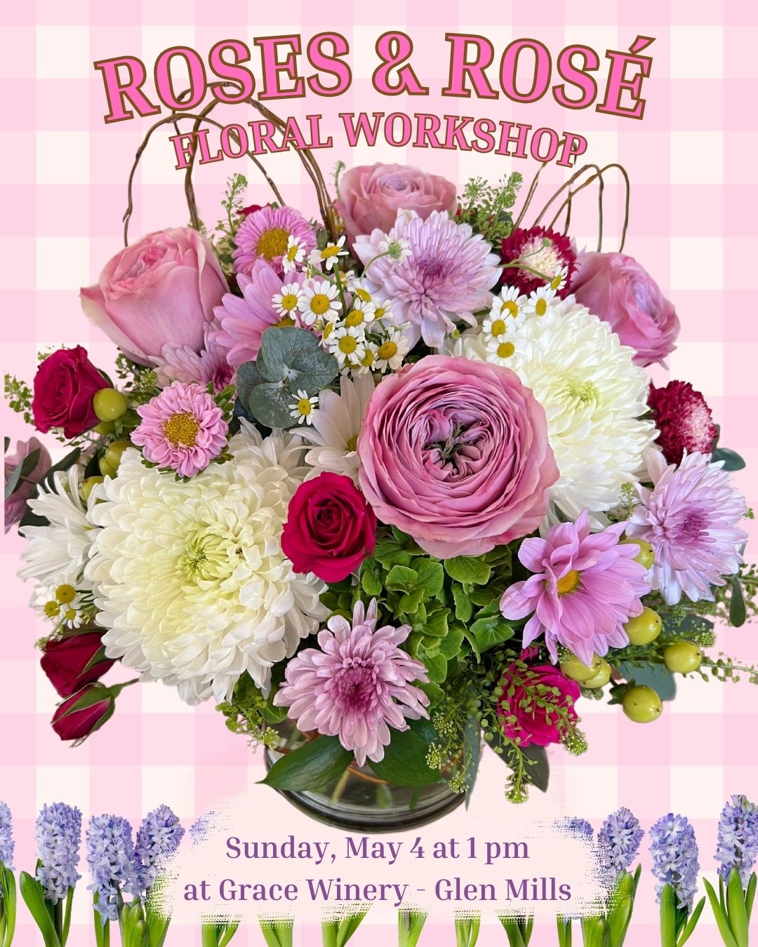 5/4 Roses & Rosé - Flower Bar at Grace Winery in Glen Mills, PA at 1 pm