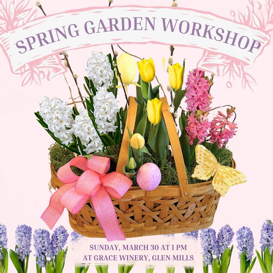 3/30 Spring Wine & Garden Workshop at Grace Winery at 1 pm