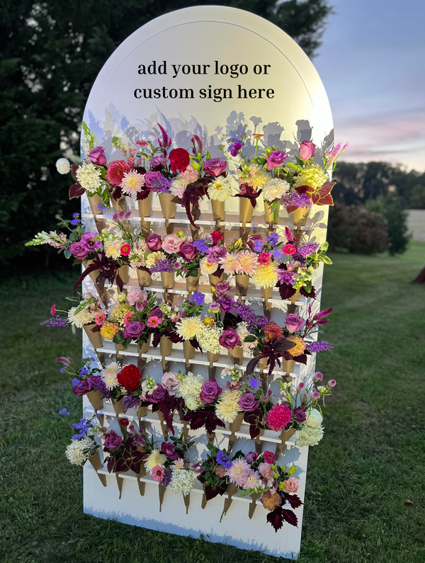 Flower Wall Rental Delivered with Seasonal Bouquets Chester County, PA