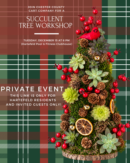 12/15 PRIVATE WORKSHOP - THIS LINK IS FOR HARTEFELD GUESTS TO RESERVE ONLY