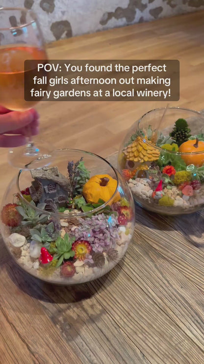 10/13 Fall Fairy Garden Workshop at Grace Winery in Glen Mills at 1 pm