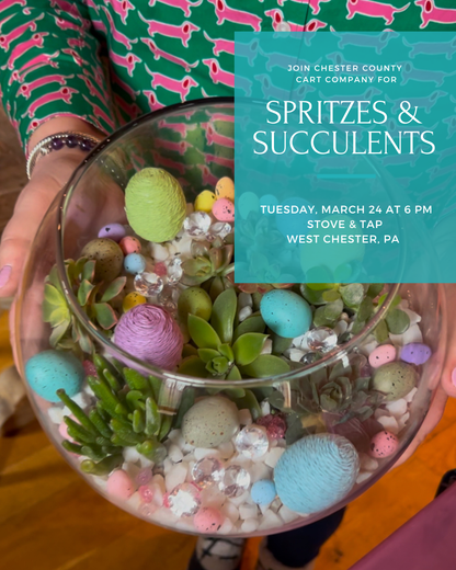 3/24 Spritzes & Succulents - Spring Terrarium Workshop at Stove & Tap West Chester, PA at 6 pm