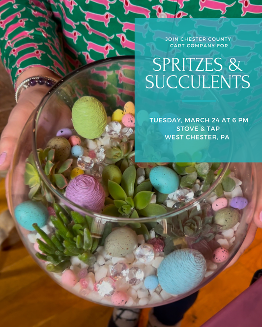 3/24 Spritzes & Succulents - Spring Terrarium Workshop at Stove & Tap West Chester, PA at 6 pm